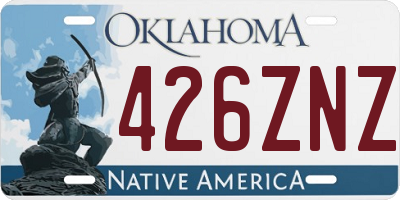 OK license plate 426ZNZ