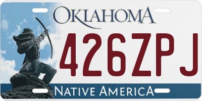 OK license plate 426ZPJ