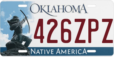 OK license plate 426ZPZ