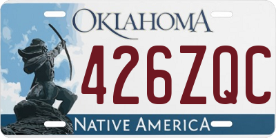OK license plate 426ZQC