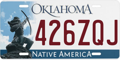 OK license plate 426ZQJ