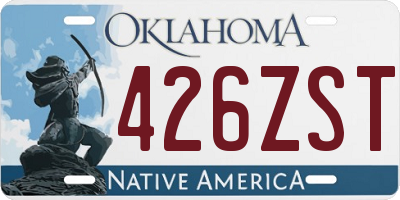 OK license plate 426ZST