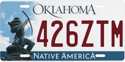OK license plate 426ZTM