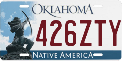 OK license plate 426ZTY
