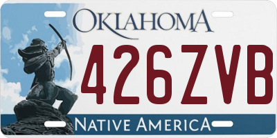 OK license plate 426ZVB
