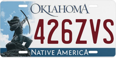 OK license plate 426ZVS