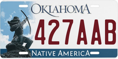 OK license plate 427AAB