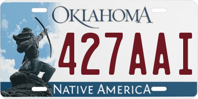 OK license plate 427AAI