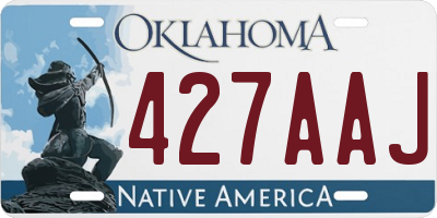 OK license plate 427AAJ