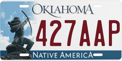 OK license plate 427AAP