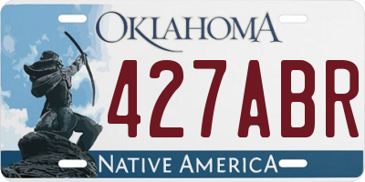 OK license plate 427ABR