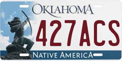 OK license plate 427ACS