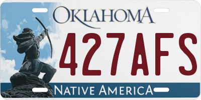 OK license plate 427AFS