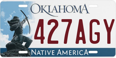 OK license plate 427AGY
