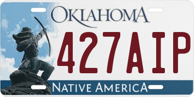 OK license plate 427AIP