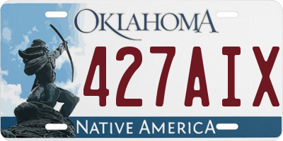 OK license plate 427AIX