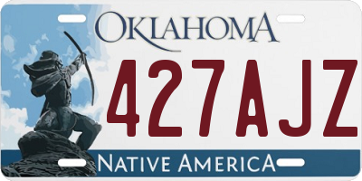 OK license plate 427AJZ