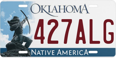 OK license plate 427ALG