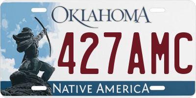 OK license plate 427AMC