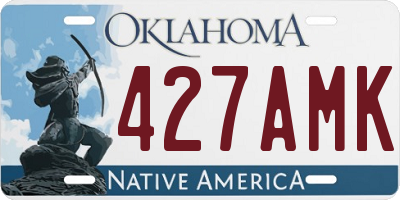 OK license plate 427AMK