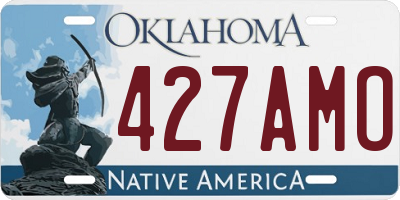 OK license plate 427AMO