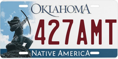 OK license plate 427AMT