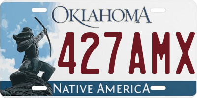 OK license plate 427AMX