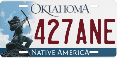 OK license plate 427ANE