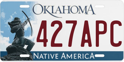 OK license plate 427APC