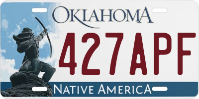 OK license plate 427APF