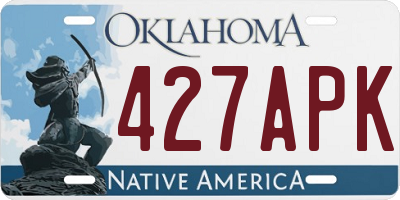 OK license plate 427APK