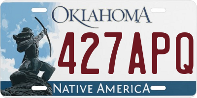 OK license plate 427APQ