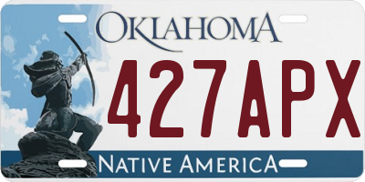 OK license plate 427APX