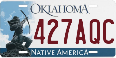 OK license plate 427AQC