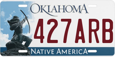 OK license plate 427ARB