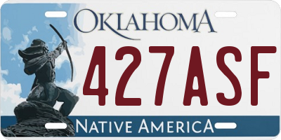 OK license plate 427ASF