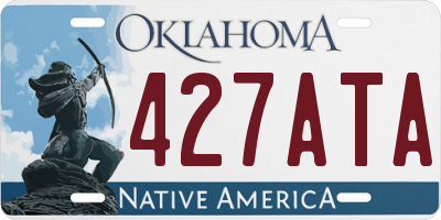 OK license plate 427ATA