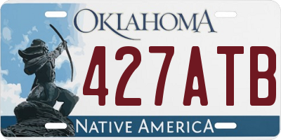 OK license plate 427ATB