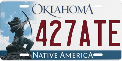 OK license plate 427ATE