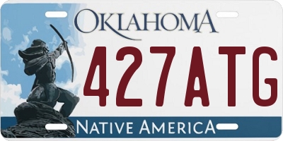 OK license plate 427ATG