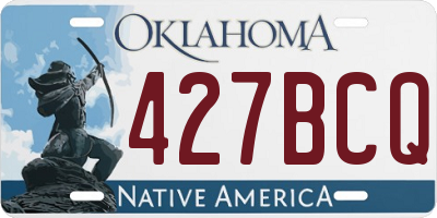 OK license plate 427BCQ