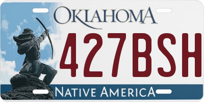 OK license plate 427BSH