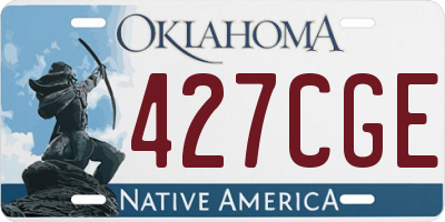 OK license plate 427CGE