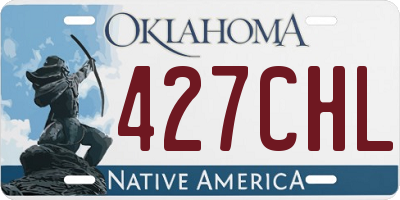 OK license plate 427CHL