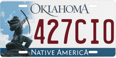 OK license plate 427CIO