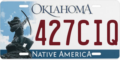 OK license plate 427CIQ
