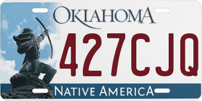 OK license plate 427CJQ