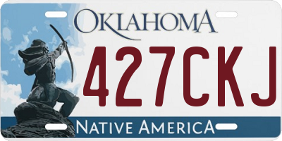 OK license plate 427CKJ