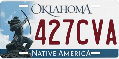 OK license plate 427CVA