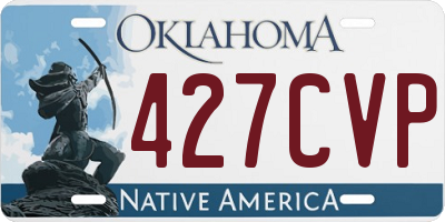 OK license plate 427CVP